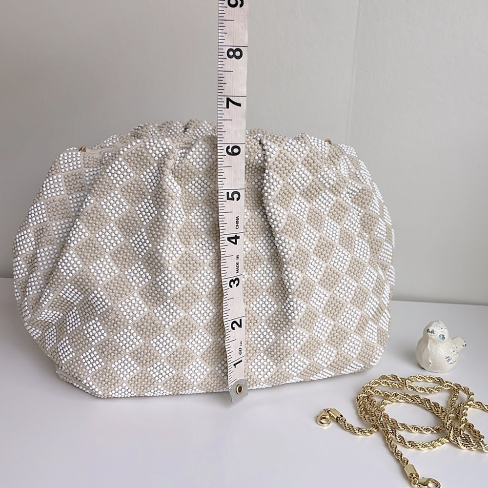 Loeffler Randall Pleated Beaded Clutch - Picture 14 of 16